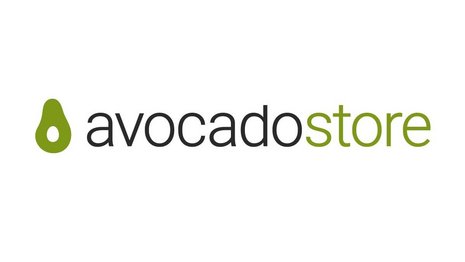 Ein grünes Avocado-Symbol begleitet den Text "avocadostore" in Schwarz und Grün auf weißem Hintergrund. Die schlichte Gestaltung betont Nachhaltigkeit und Online-Handel. Ideal für SEO im Bereich Eco-Shopping.
